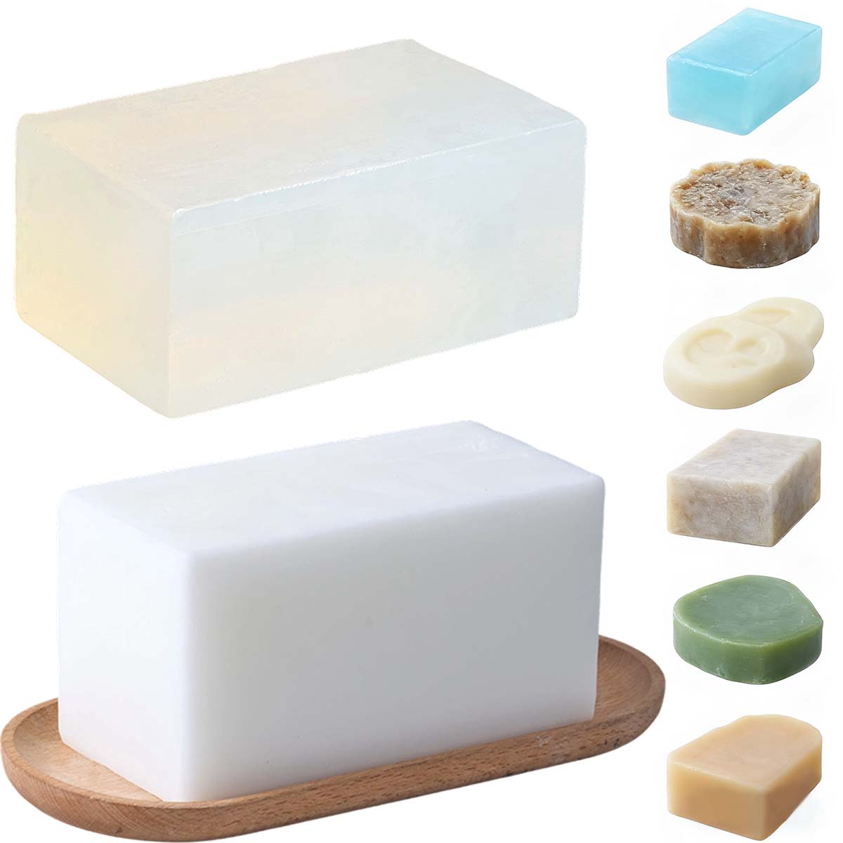 Soap Making Base - 1000g Basis Sabun Putih Transparan DIY