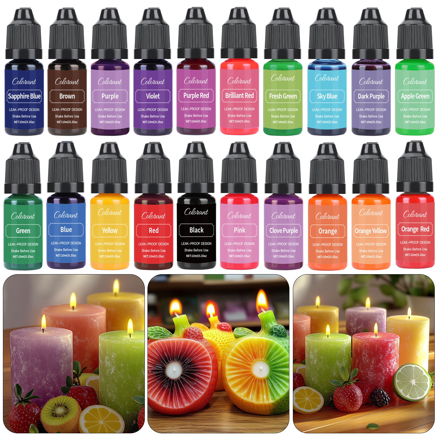 Soap Making Liquid - Pewarna lilin cair untuk lilin kedelai