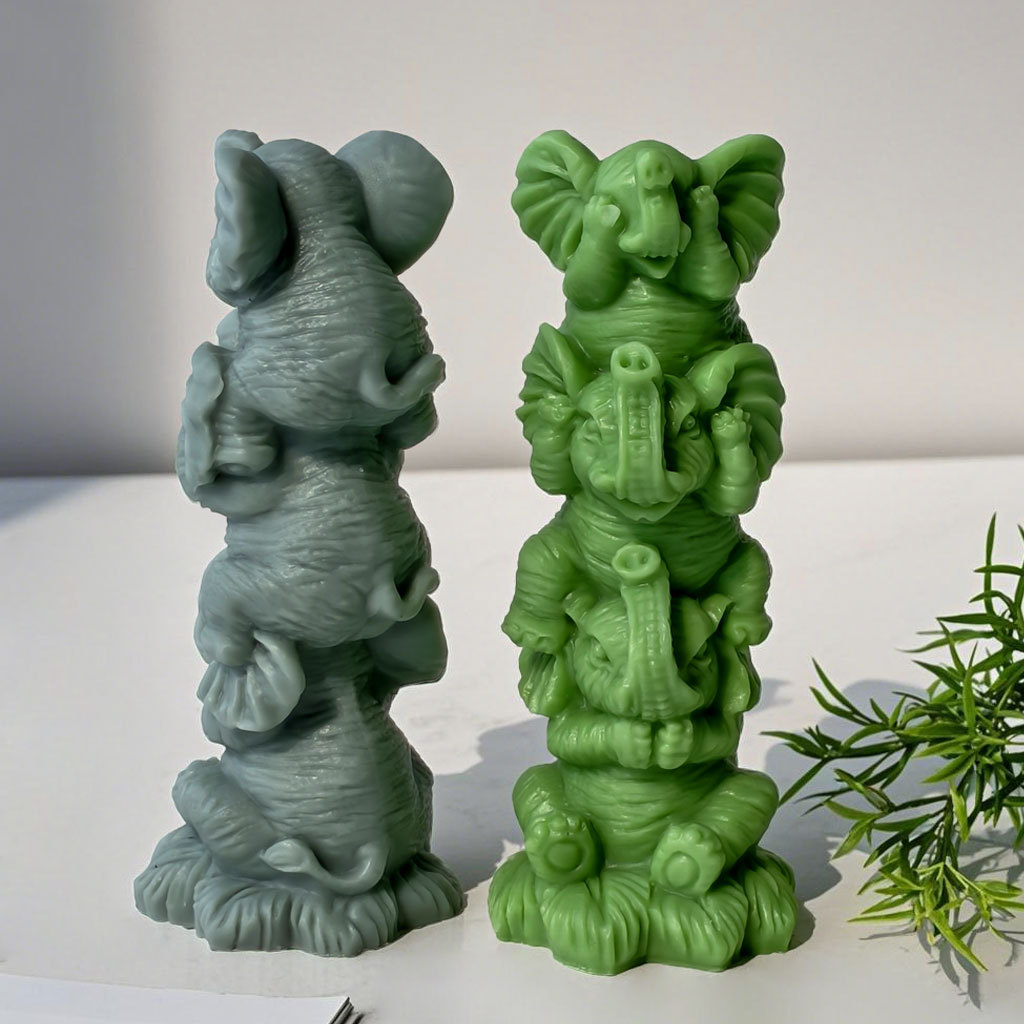 Cetakan Silikon Gajah Susun DI - Soap Making At Home ulasan dan harga