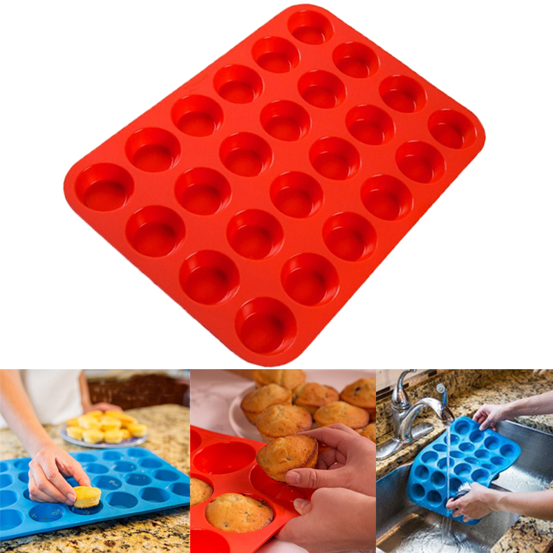 Cetakan Kue Silikon 24 Lubang  - Soap Making Jar ulasan dan harga